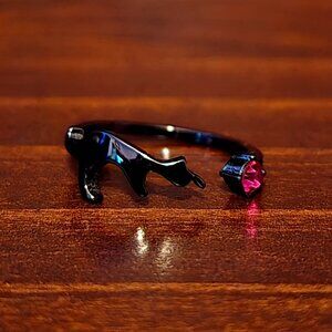 Fragrant Jewels Black Cat Ring